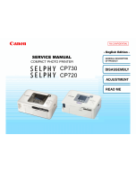 Canon SELPHY CP730 CP720 Service Manual
