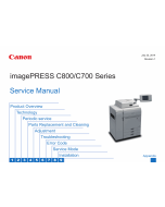 Canon imagePRESS C800 C700 Service Manual