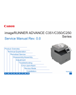 Canon imageRUNNER-ADVANCE iR-C250 C250i C250iF C250 C350i C350iF C351 C351iF Service Manual