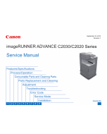 Canon imageRUNNER-iR C2020 C2025 C2030 Service Manual