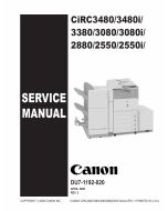 Canon imageRUNNER-iR C2550 2380 3080 3480 3580 i Service Manual