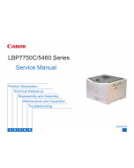 Canon imageRUNNER-iR LBP-7750C 5460 Service Manual