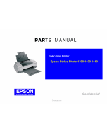 EPSON StylusPhoto 1390 1400 1410 Parts Manual