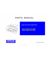 EPSON StylusPro 4900 4910 Parts Manual