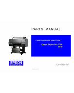 EPSON StylusPro 7700 7710 Parts Manual