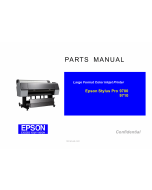 EPSON StylusPro 9700 9710 Parts Manual