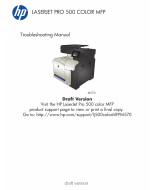 HP ColorLaserJet Pro-MFP M570 500 Troubleshooting Manual PDF download