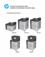 HP LaserJet Enterprise M855 M880 FlowMFP Troubleshooting Manual PDF download