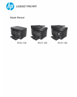 HP LaserJet Pro-MFP M125 M126 M127 M128 Parts and Repair Guide PDF download