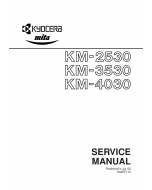 KYOCERA Copier KM-2530 3530 4030 Service Manual