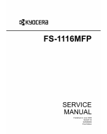 KYOCERA MFP FS-1116MFP Service Manual