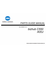 Konica-Minolta Bizhub C550 Parts Manual