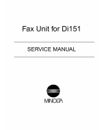 Konica-Minolta MINOLTA Di151 FAX Service Manual