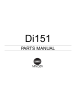 Konica-Minolta MINOLTA Di151 Parts Manual