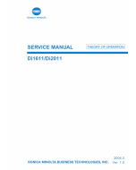 Konica-Minolta MINOLTA Di1611 Di2011 THEORY-OPERATION Service Manual