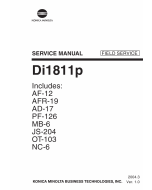 Konica-Minolta MINOLTA Di1811p FIELD-SERVICE Service Manual