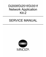 Konica-Minolta MINOLTA Di200f Di251f Di351f Network-Application Service Manual