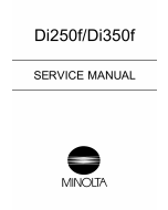 Konica-Minolta MINOLTA Di250f Di350f FIELD-SERVICE Service Manual