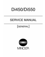 Konica-Minolta MINOLTA Di450 Di550 GENERAL Service Manual
