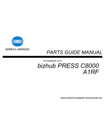 Konica-Minolta bizhub-PRESS C8000 Parts Manual
