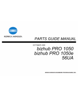 Konica-Minolta bizhub-PRO 1050 1050e Parts Manual