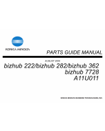 Konica-Minolta bizhub 222 282 362 7728 Parts Manual