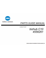 Konica-Minolta bizhub C10 Parts Manual
