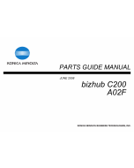 Konica-Minolta bizhub C200 Parts Manual