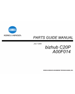 Konica-Minolta bizhub C20P Parts Manual