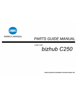 Konica-Minolta bizhub C250 Parts Manual