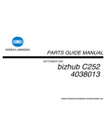 Konica-Minolta bizhub C252 Parts Manual