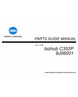 Konica-Minolta bizhub C352P Parts Manual