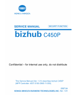 Konica-Minolta bizhub C450P SECURITY FUNCITON Service Manual