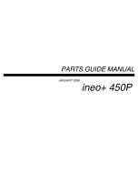 Konica-Minolta bizhub C450P ineo Parts Manual