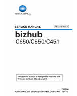 Konica-Minolta bizhub C451 C550 C650 FIELD-SERVICE Service Manual