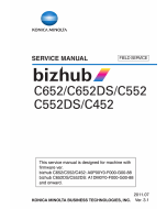 Konica-Minolta bizhub C452 C552 C552DS C652 C652DS FIELD-SERVICE Service Manual