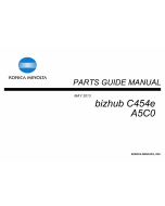 Konica-Minolta bizhub C454e Parts Manual