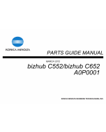 Konica-Minolta bizhub C652 C552 Parts Manual