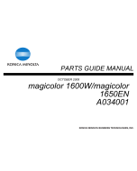Konica-Minolta magicolor 1600W 1650EN Parts Manual