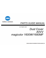 Konica-Minolta magicolor 1600W 1680MF Dust-Cover A0VV Unit Parts Manual