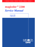 Konica-Minolta magicolor 2200 Service Manual