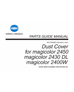 Konica-Minolta magicolor 2400W 2430DL 2450 Dust-Cover Parts Manual