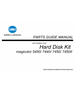 Konica-Minolta magicolor 7450 7440 5450 7450II Hard-Disk-Kit Parts Manual