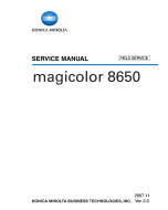 Konica-Minolta magicolor 8650 FIELD-SERVICE Service Manual