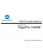 Konica-Minolta pagepro 1400W Parts Manual