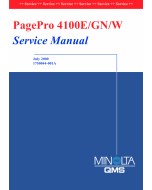 Konica-Minolta pagepro 4100E Parts Manual