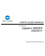 Konica-Minolta pagepro 4650EN Parts Manual