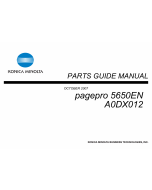 Konica-Minolta pagepro 5650EN Parts Manual