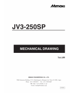 MIMAKI JV3 250SP MECHANICAL DRAWING Parts Manual