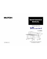 MUTOH ValueJet VJ 1608HS MAINTENANCE Service Manual